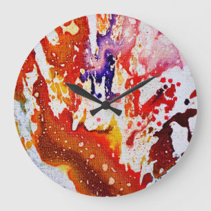 Polychromoptik #1A von Michael Moffa Große Wanduhr