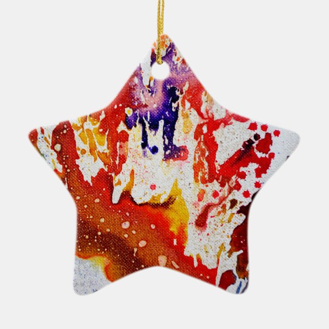 Polychromoptik #1A von Michael Moffa Keramik Ornament (Vorne)