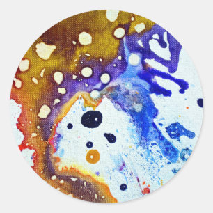 Polychromoptik #1B von Michael Moffa Runder Aufkleber