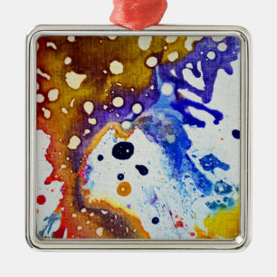 Polychromoptik #1B von Michael Moffa Silbernes Ornament