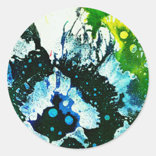 Polychromoptik #2C von Michael Moffa Runder Aufkleber