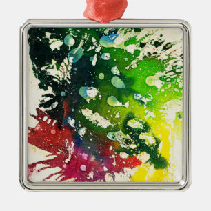 Polychromoptik #4 von Michael Moffa Silbernes Ornament