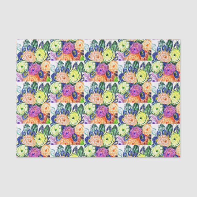 polycromatisch seidenpapier (Vorderseite)