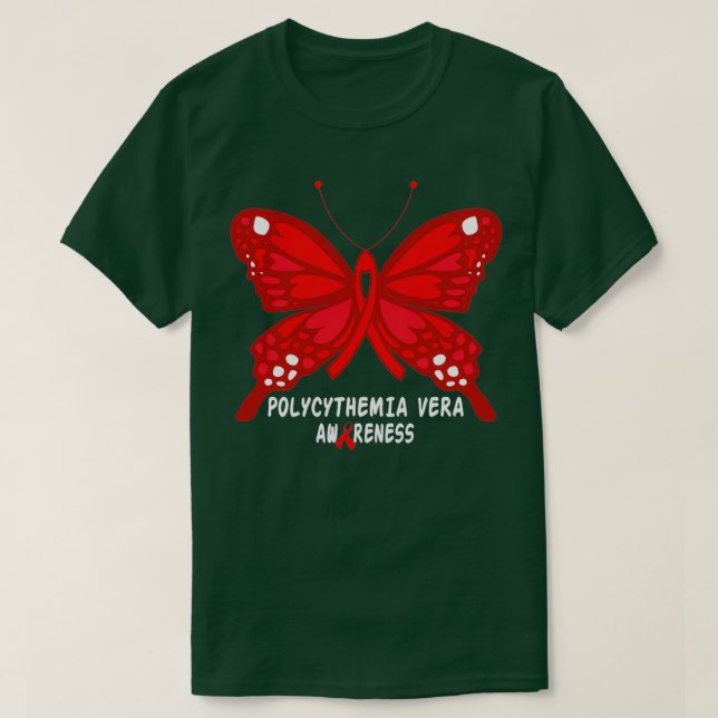 POLYCYTHEMIA VERA AWARENESS BUTTERFLY T-Shirt (Design vorne)