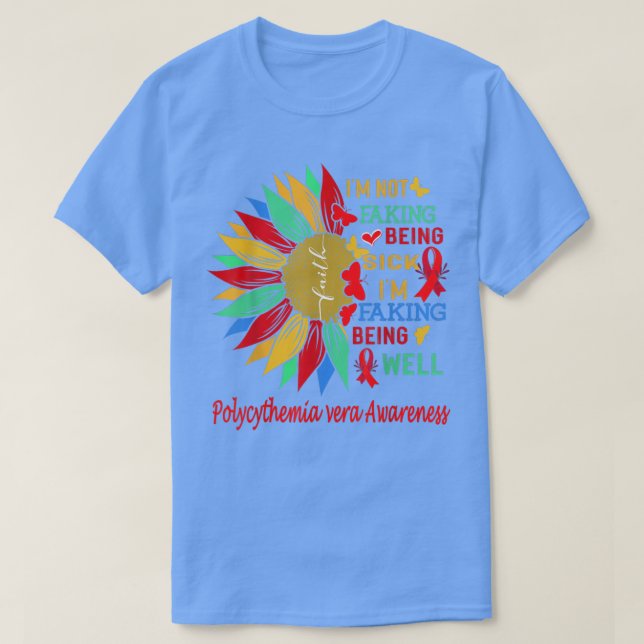 Polycythemia vera awareness sunflower  T-Shirt (Design vorne)