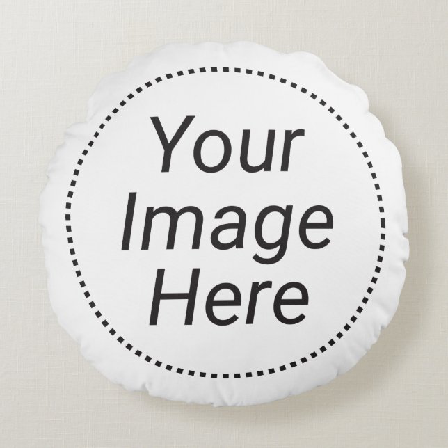 Polyester-Akzent-Kissen Rundes Kissen (Vorderseite)