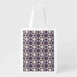 Polyester-Beutel - Lila Quilmuster Wiederverwendbare Einkaufstasche