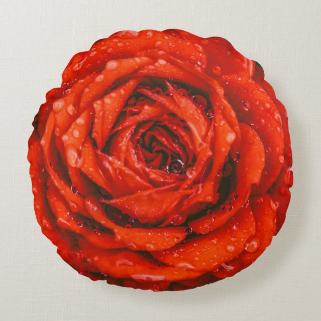 Polyester-Rundwurfkissen mit benutzerdefinierter B Rundes Kissen (Vorderseite)