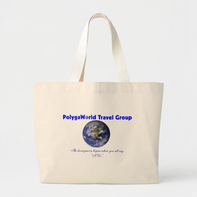 Polygaworld Reise-Gruppenstrandtasche Jumbo Stoffbeutel (Vorne)