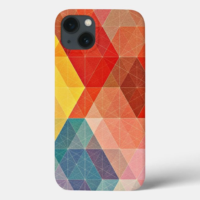 Polygon Abstrakt Case-Mate iPhone Hülle (Rückseite)