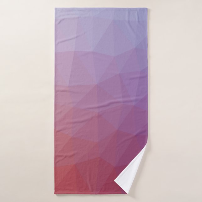  Polygon abstrakt. Moderne abstrakte Illustration  Badehandtuch (Badehandtuch)