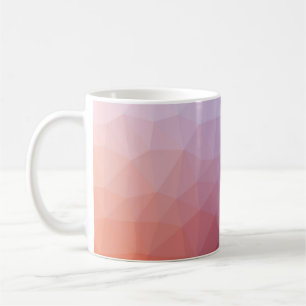 Polygon abstrakt. Moderne abstrakte Illustration w Kaffeetasse