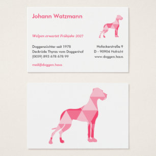 Polygon Deutsche Dogge Pink