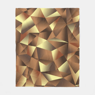 Polygon Hintergrund: Abstrakte Texturkunst Fleecedecke