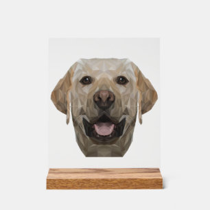 Polygon Hund Daddy Hund Mom Hundvater Labrador Acrylschild