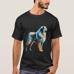 Polygon Kunst Great Pyrenees Pyrenäenberghund P T-Shirt