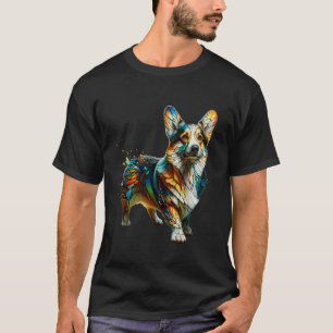 Polygon Kunst Pembroke Welsh Corgi Corgis T-Shirt