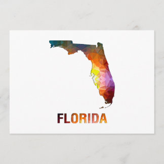 Polygon Mosaik Staat Karte FLORIDA