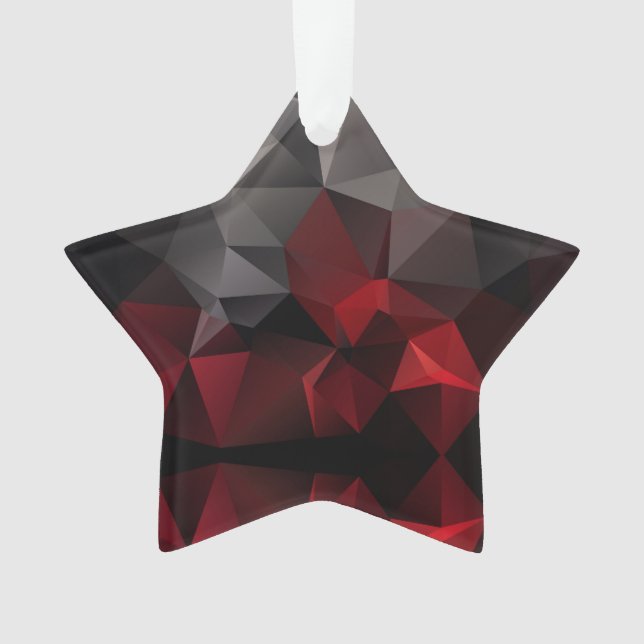 Polygonal , schwarz und rot ornament (Vorderseite)