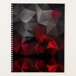 Polygonal , schwarz und rot planer