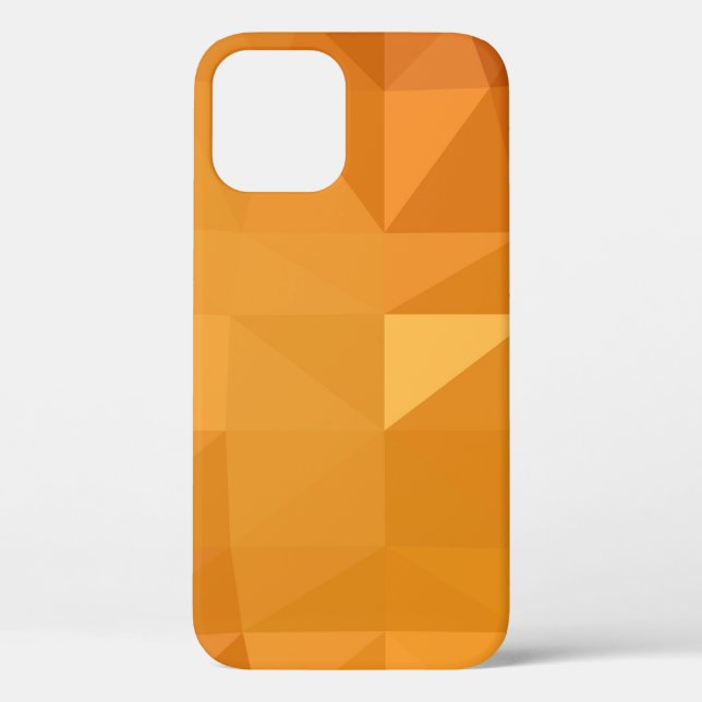 Polygonale, hellorange Abbildung Case-Mate iPhone Hülle (Rückseite)