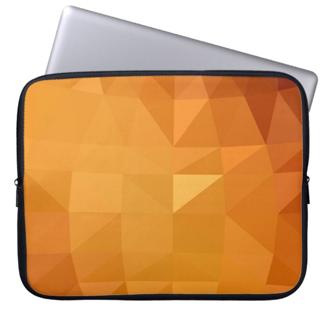Polygonale, hellorange, bestehend aus laptopschutzhülle (Vorderseite)