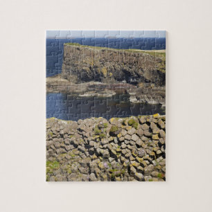 Polygonales Basalt, Staffa, vor Isle of Mull, Puzzle