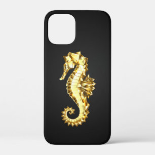 Polygonales Gold-Seepferd Case-Mate iPhone Hülle