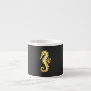 Polygonales Gold-Seepferd Espressotasse