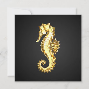 Polygonales Gold-Seepferd Karte