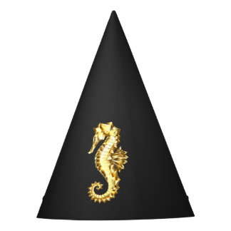 Polygonales Gold-Seepferd Partyhütchen