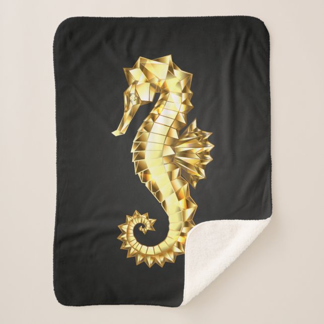 Polygonales Gold-Seepferd Sherpadecke (Vorderseite)