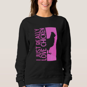 Polygonales Hühnerdesign für Küken, die Küken wirk Sweatshirt