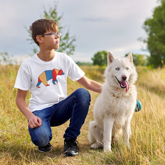 Polygonbären-Cartoon Art T-Shirt (Von Creator hochgeladen)