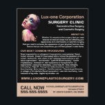 Polygondesign, plastischer Chirurg, plastische Ope Flyer<br><div class="desc">Polygonale Konstruktion,  plastischer Chirurg,  Flyer für die Werbung in Plastik-Operation durch den Visitenkartenladen.</div>