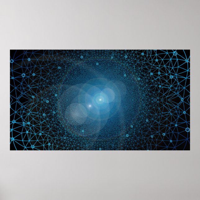 Polygone - Künstliche Intelligenz Poster (Vorne)