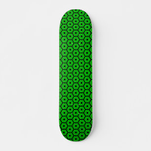 Polygonen v1 - Schwarz und Grün Skateboard