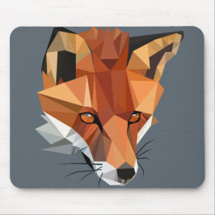 Polygonfox-Gewohnheit Mousepad