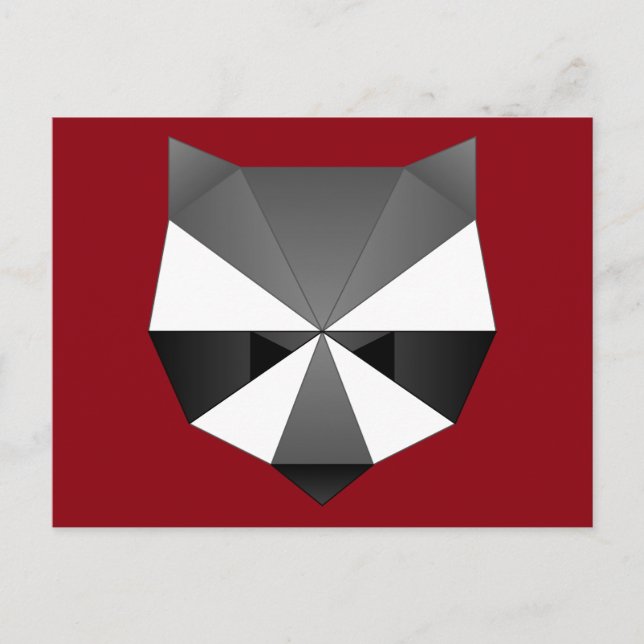 Polygonraccoon Postkarte (Vorderseite)