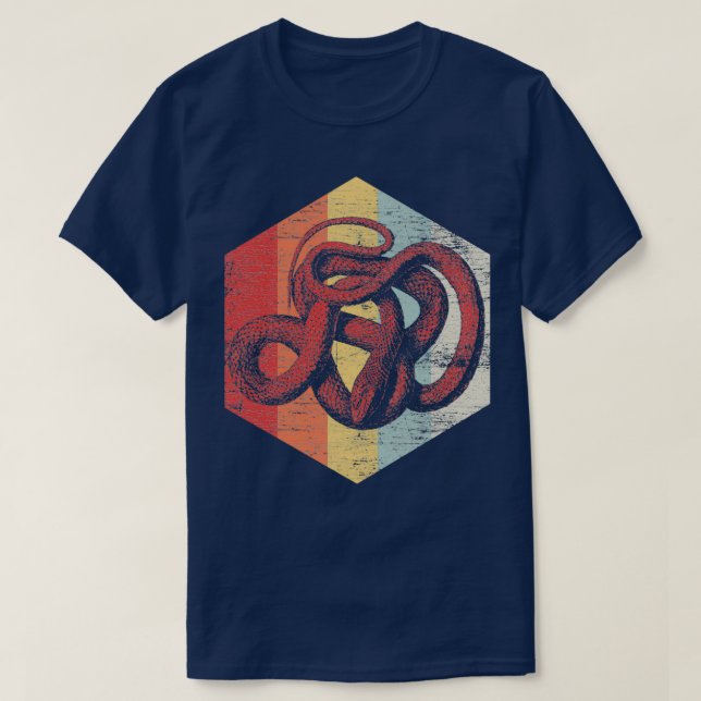 Polygonschlange T-Shirt (Design vorne)