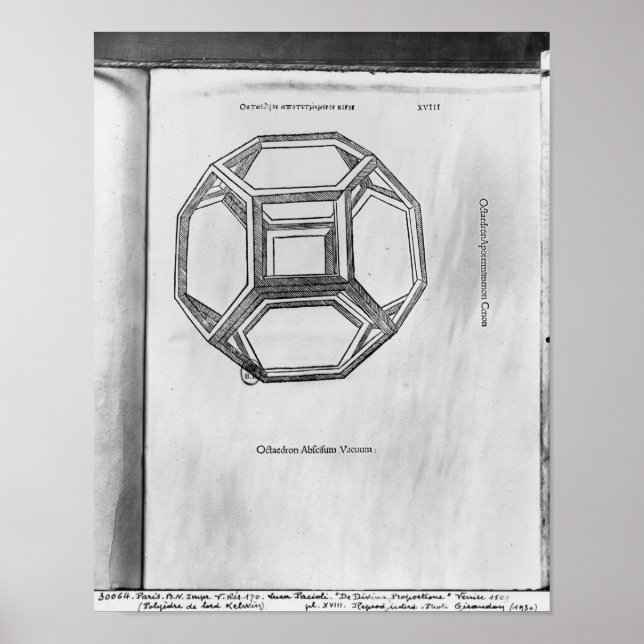 Polyhedron aus "De Divina Proportione" Poster (Vorne)