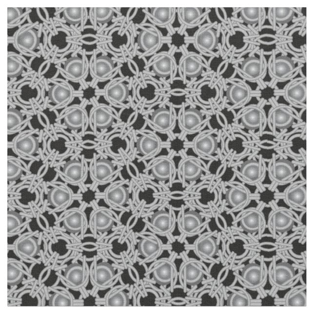 PolyHexaBloom Moderne mittelalterliche Kettenmater Stoff (Nahaufnahme)