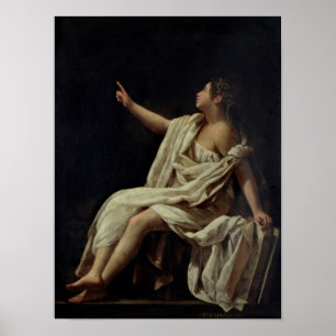 Polyhymnia, das Muse lyrischer Poesie, 1620 Poster