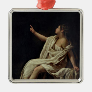 Polyhymnia, das Muse lyrischer Poesie, 1620 Silbernes Ornament