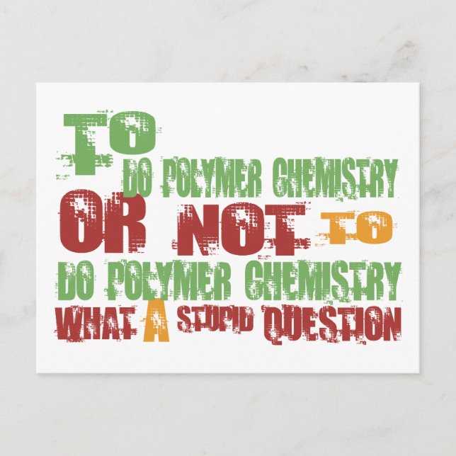 Polymerchemie Postkarte (Vorderseite)