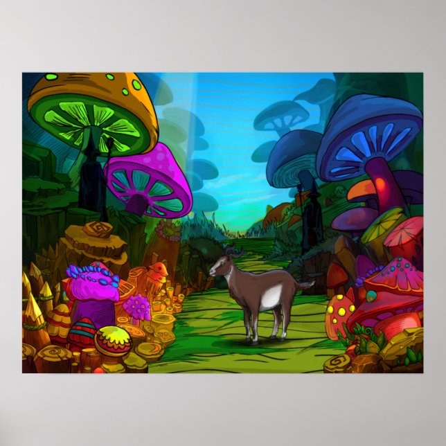 Polymorph Psychedelic Forest Poster (Vorne)