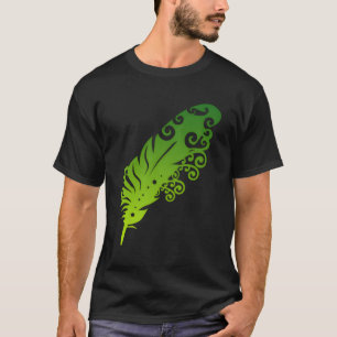 Polynesia Maori Feather Tribal Tattoo Neuseeland T-Shirt