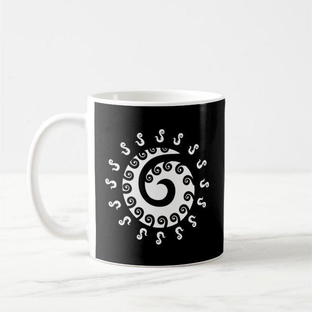 Polynesia Maori Tattoo Koru Paradies für Kletterhe Kaffeetasse (Links)