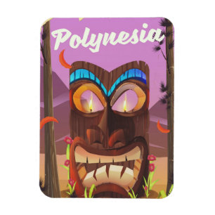 Polynesia Tiki maske Magnet