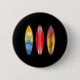 Polynesien Hawaii Tiki Surfen Surf Surfboard (2-s Button